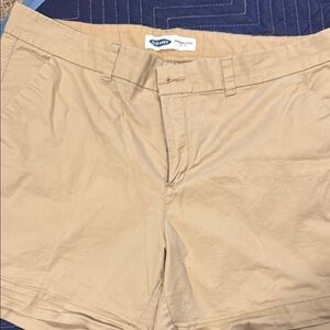Old Navy Tan Bermuda Shorts Classic Cotton Twill
